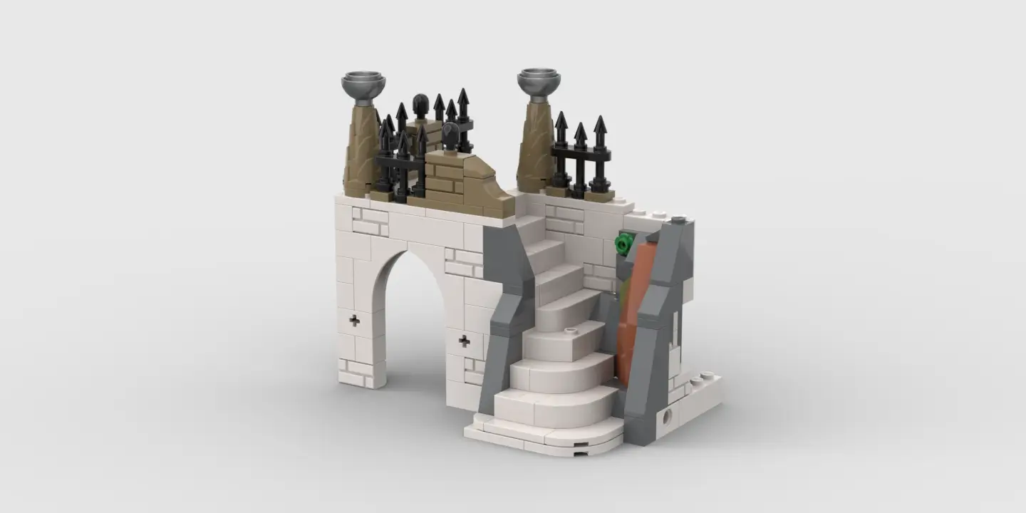 Rustic fence introduced in the MOC - by Jacob Emcken.